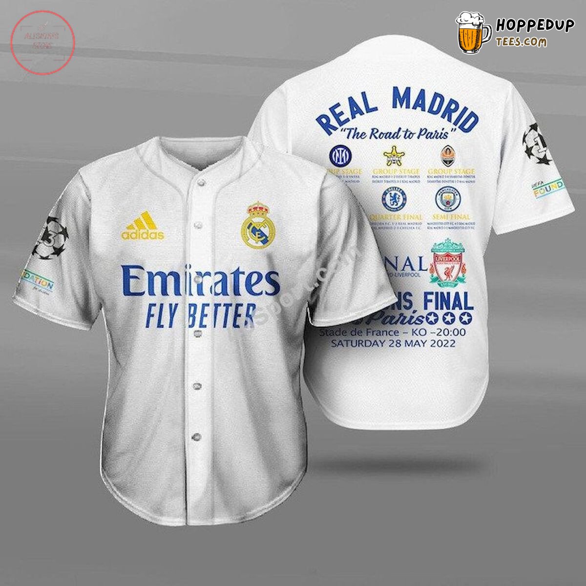 Real Madrid Champions Final Paris Baseball Jersey Unisex Shirt