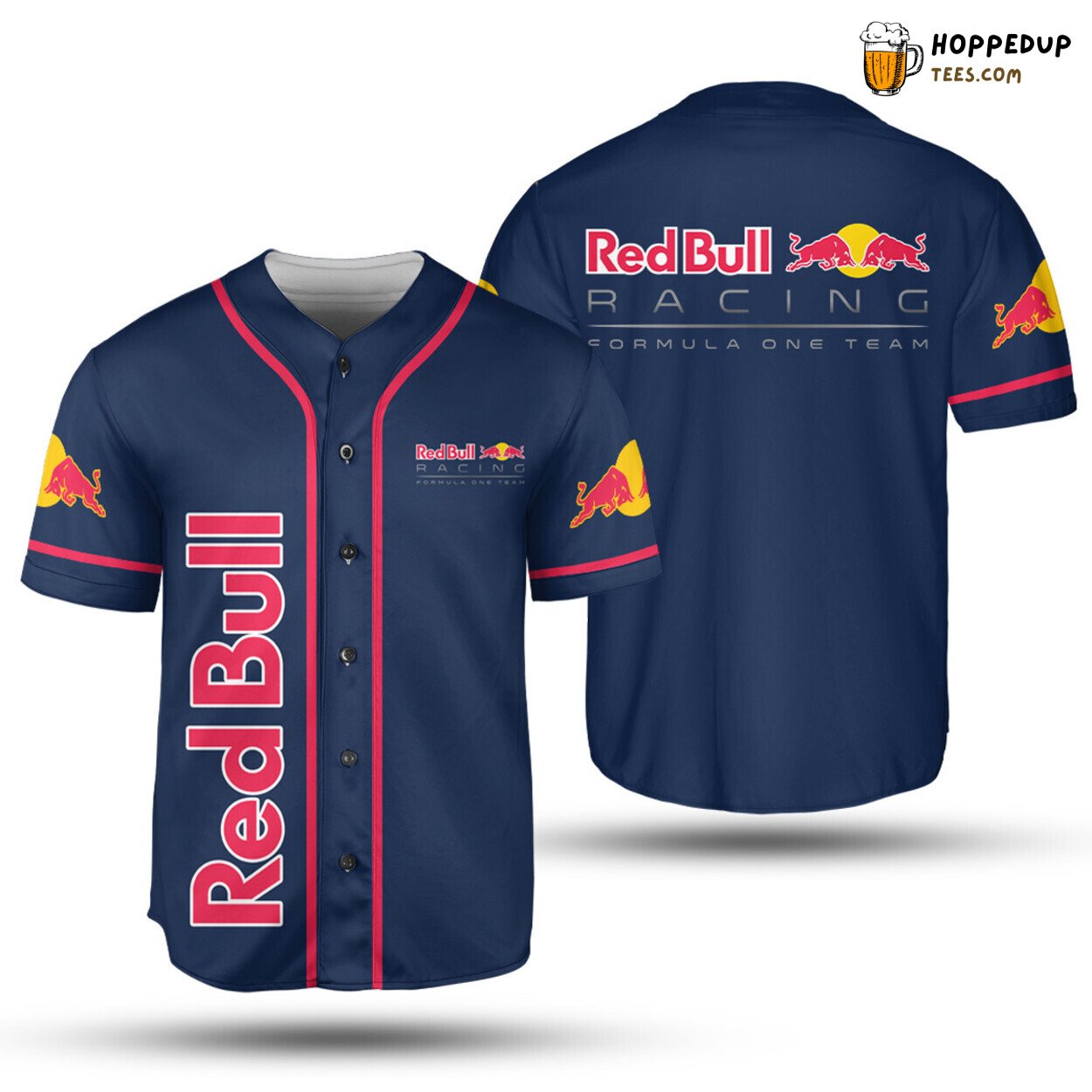 Red Bull Racing Formula One Team Baseball Jersey Navy Unisex Jersey Shirt