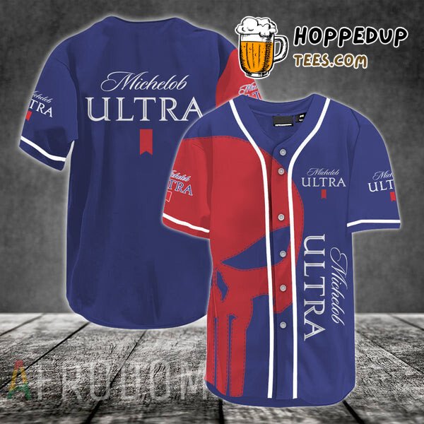 Red Skull Michelob ULTRA Distinct Baseball Jersey Unique Inspired Edition
