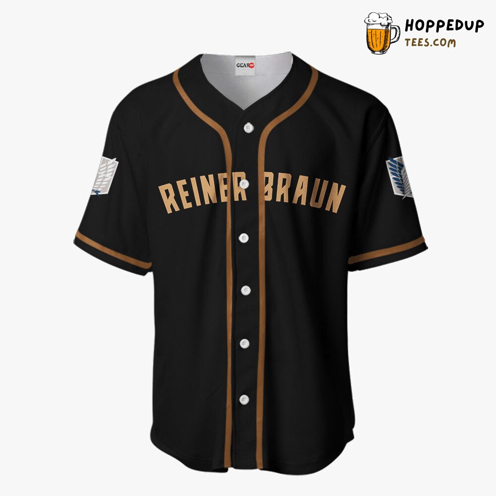 Reiner Braun Distinctive Edition Unique Anime Design Baseball Jersey Collection
