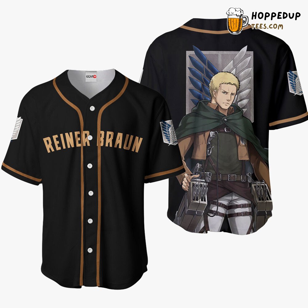 Reiner Braun Distinctive Edition Unique Anime Design Baseball Jersey Collection Reiner Braun Distinctive Edition Unique Anime Design Baseball Jersey Collection