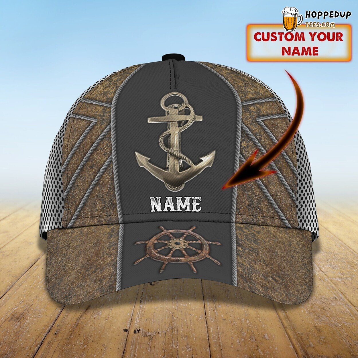Relish the Symbolism of the Anchor Personalized 3D Classic Cap Significance