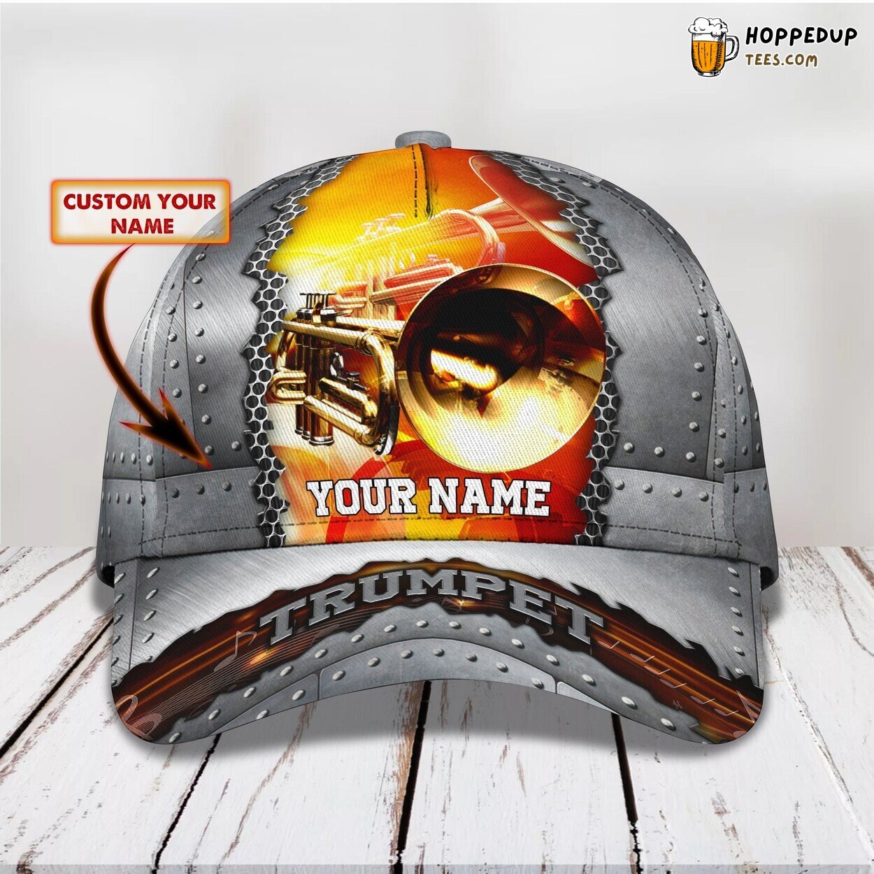 Relish the Tunes of the Trumpet Personalized 3D Classic Cap Dedication