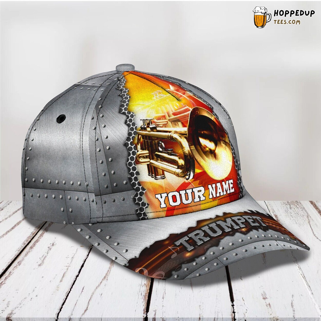 Relish the Tunes of the Trumpet Personalized 3D Classic Cap Dedication