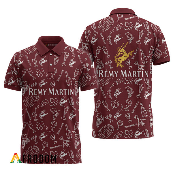 Remy Martin Red Wine Doodle Art Polo Shirt HU