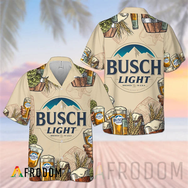 Retro Brewing Beer Busch Light Hawaii Shirt HU