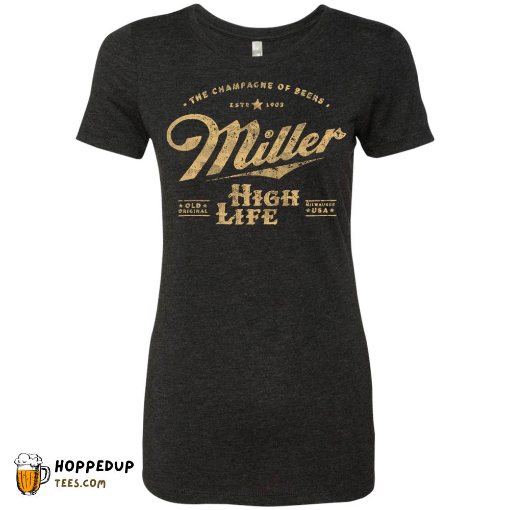 Retro MHL Beer Vintage Black T-Shirt HU