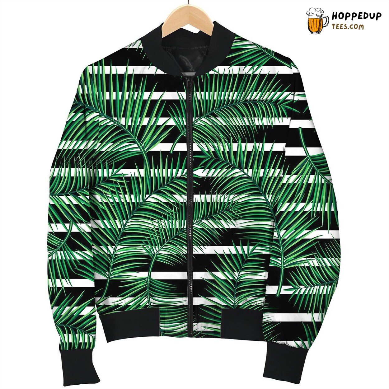 Retro Of Exotic Tropical Bomber Jacket