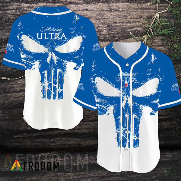 Retro Skull Michelob Ultra Baseball Jersey Classic HU