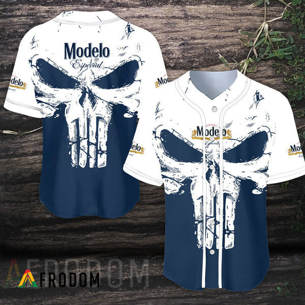 Retro Skull Modelo Baseball Jersey HU