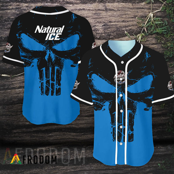 Retro Skull Natural Ice Baseball Jersey Classic HU