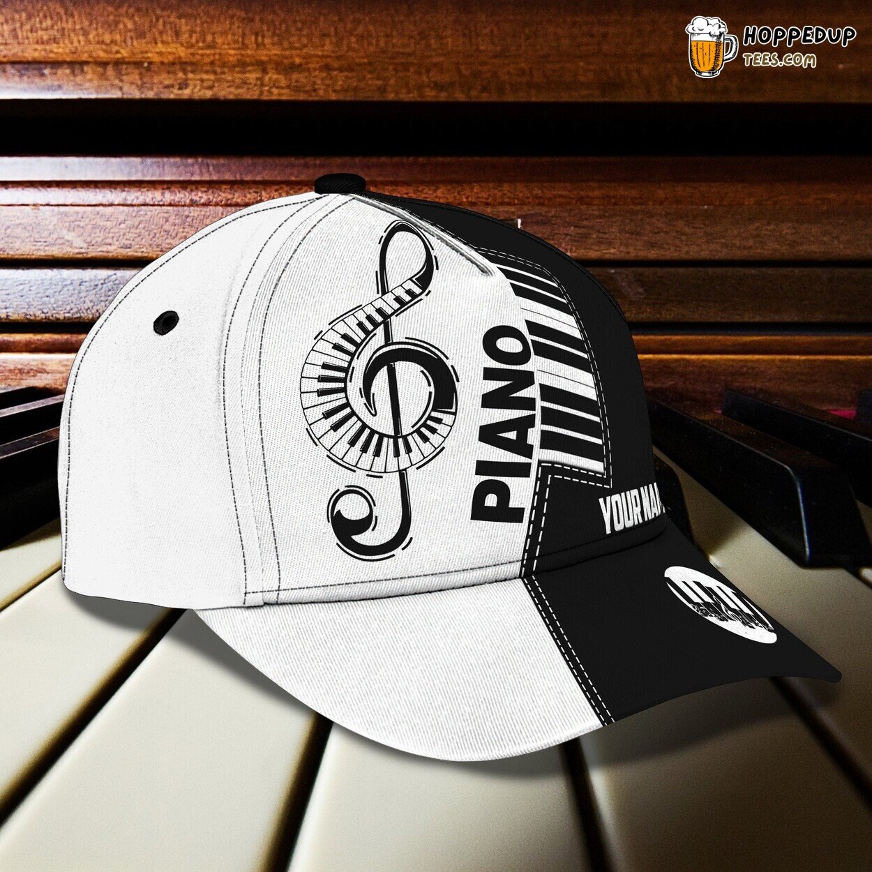 Revel in the Euphony of the Piano Personalized 3D Classic Cap Sound