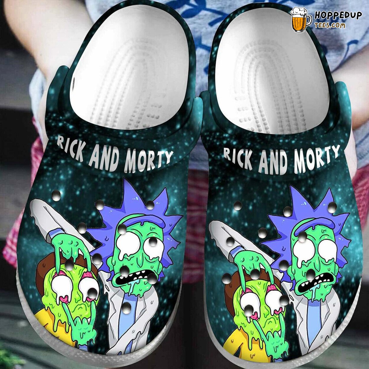 Rick And Morty Horror Themed Comfortable Unique Clogs Shoes