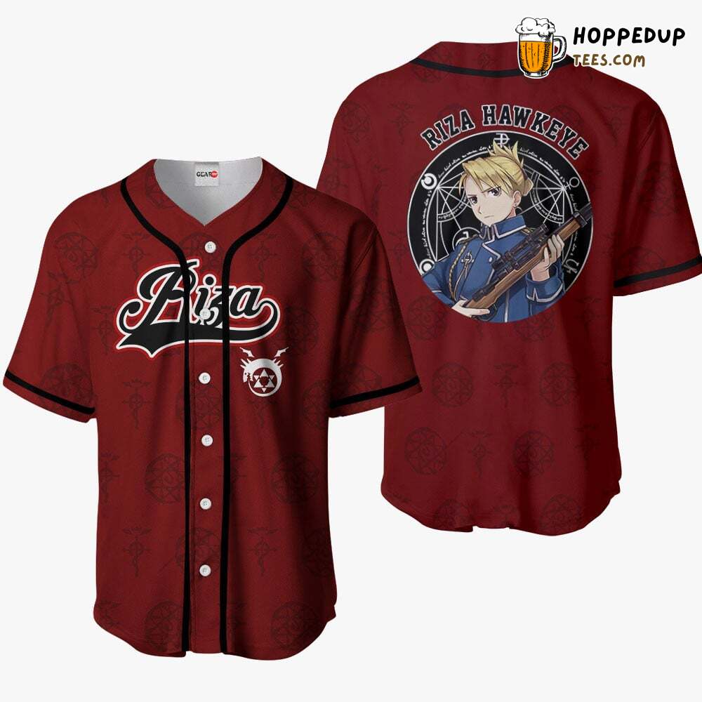 Riza Hawkeye Anime Baseball Jersey Shirt Special Unique Collection