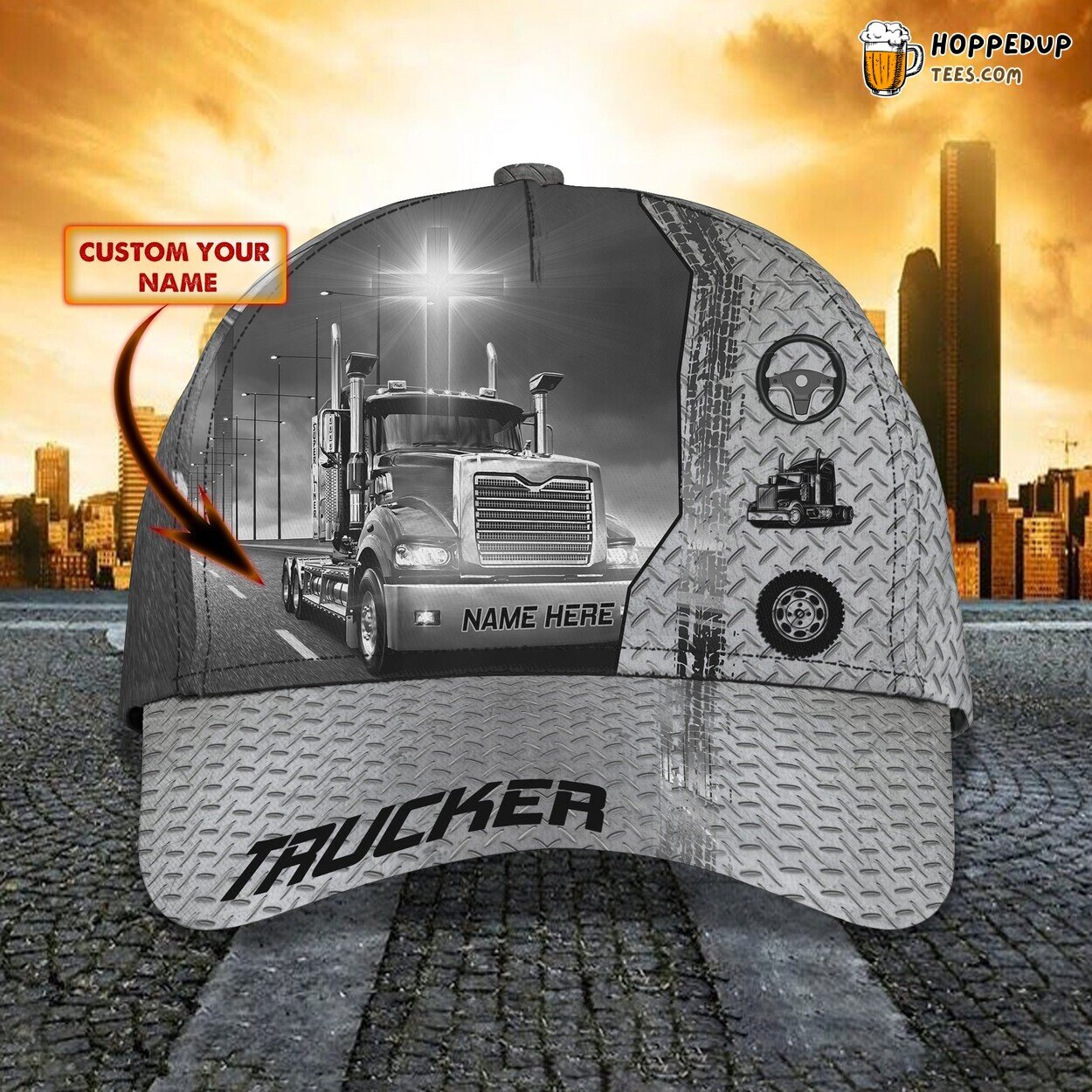 Road Warrior’s Dream Personalized Classic Cap 3D Unique Trucker’s Journey