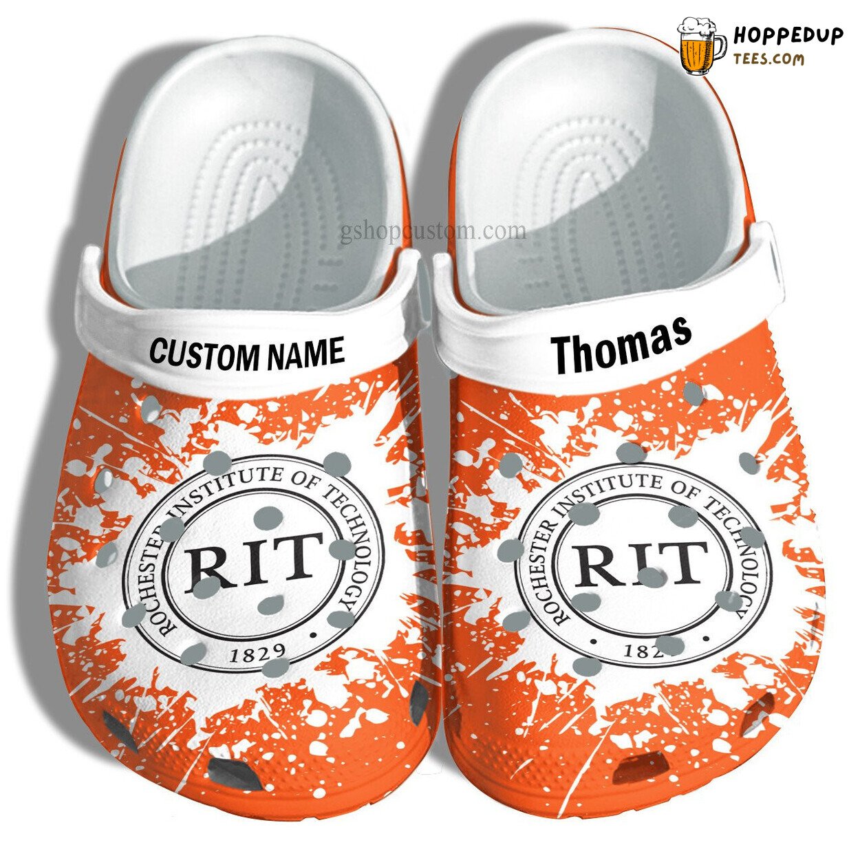 Rochester Tech Grad Gift Custom Croc Shoes University Admission