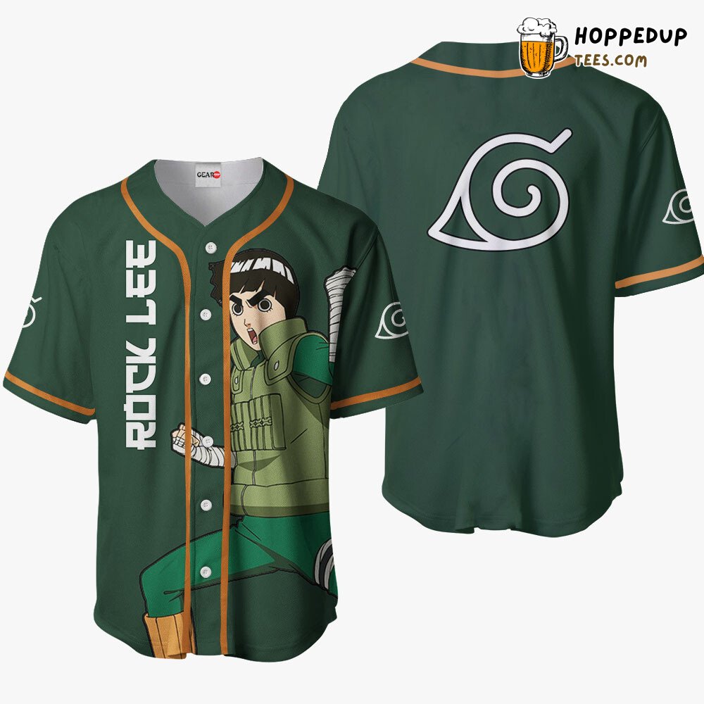 Rock Lee Distinctive Anime Design Collection Baseball Jersey Unique Edition