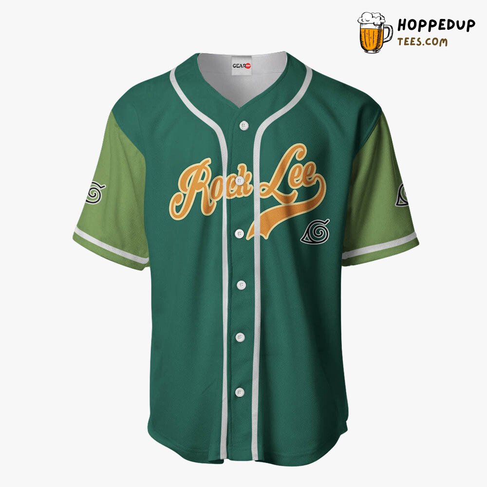 Rock Lee Distinctive Symbol Anime Baseball Jersey Shirt Unique Design