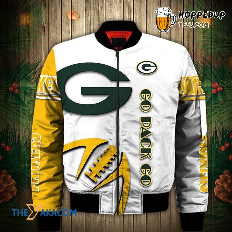 Rodgers Go Pack Go Fan Gift Bomber Jacket Christmas Outerwear Packers