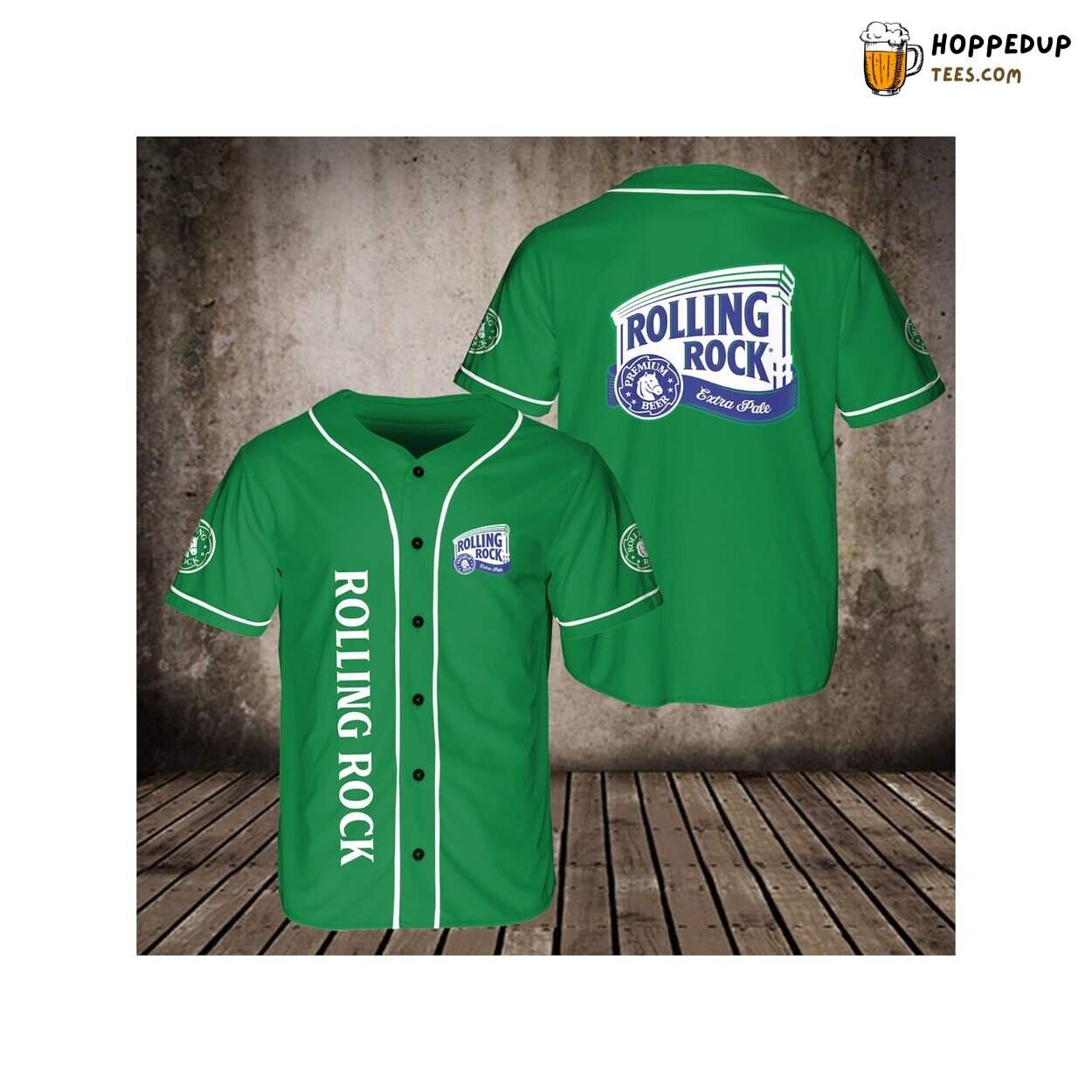 Rolling Rock Beer Baseball Jersey Shirt Beer Lovers Vodka 3D Unisex Gift Friends
