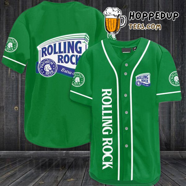 Rolling Rock Beer Tribute Green Unique Design Baseball Jersey Wear