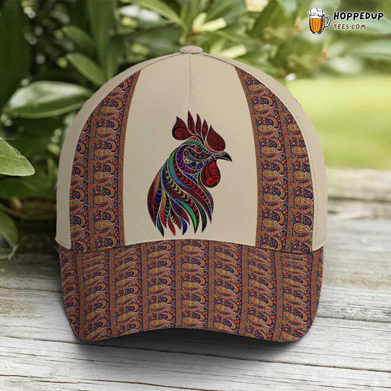 Rooster Lovers Chicken Leather Style Unique Design Statement Cap