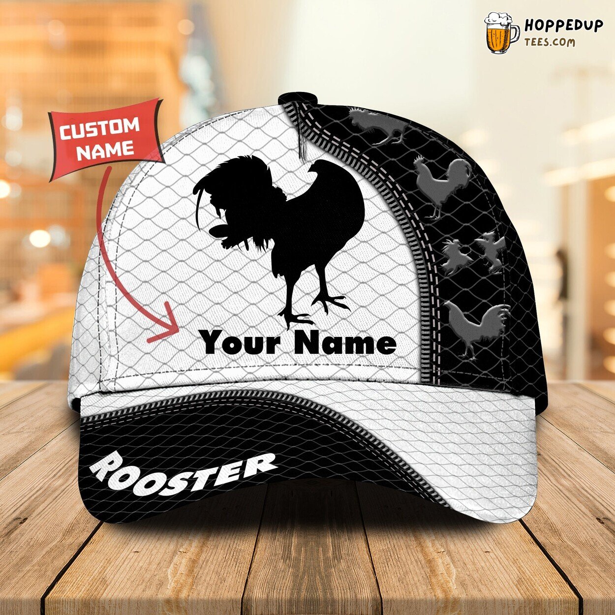 Rooster Lover’s Choice 3D Classic Cap Personalized Name Unique Design