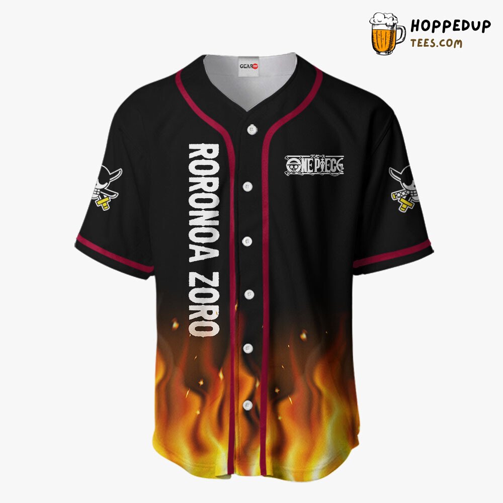 Roronoa Zoro Ashura Unique OP Anime Design Baseball Jersey Distinctive