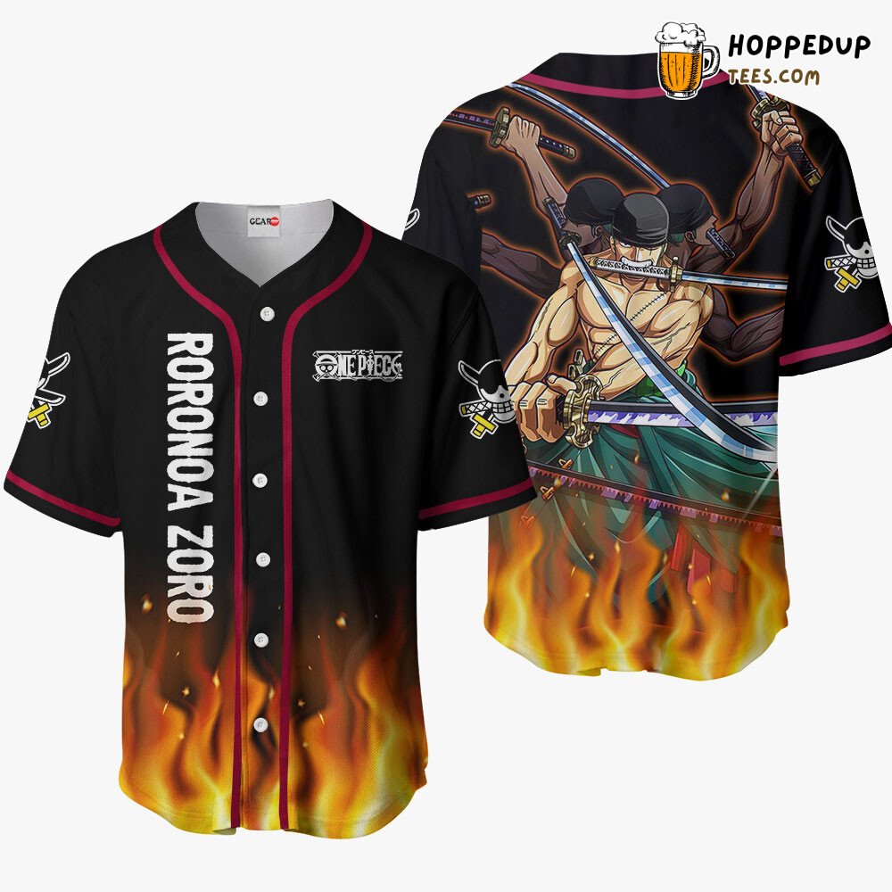 Roronoa Zoro Ashura Unique OP Anime Design Baseball Jersey Distinctive