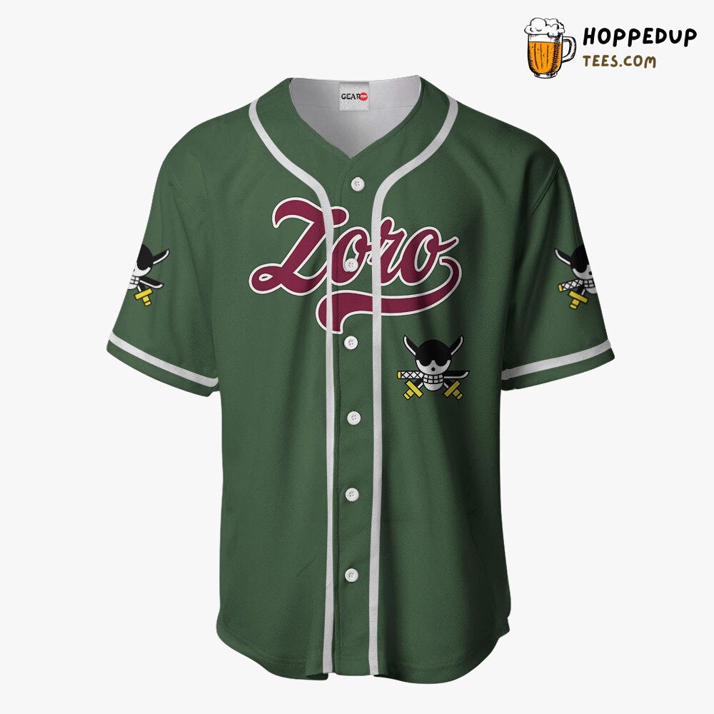 Roronoa Zoro Emblem Baseball Jersey Distinctive Design Collection Unique Style