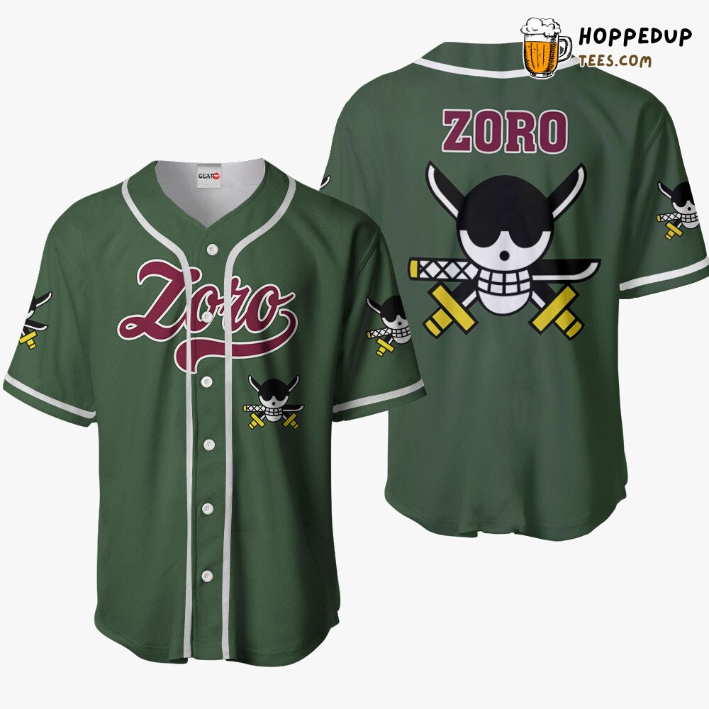 Roronoa Zoro Emblem Baseball Jersey Distinctive Design Collection Unique Style Roronoa Zoro Emblem Baseball Jersey Distinctive Design Collection Unique Style