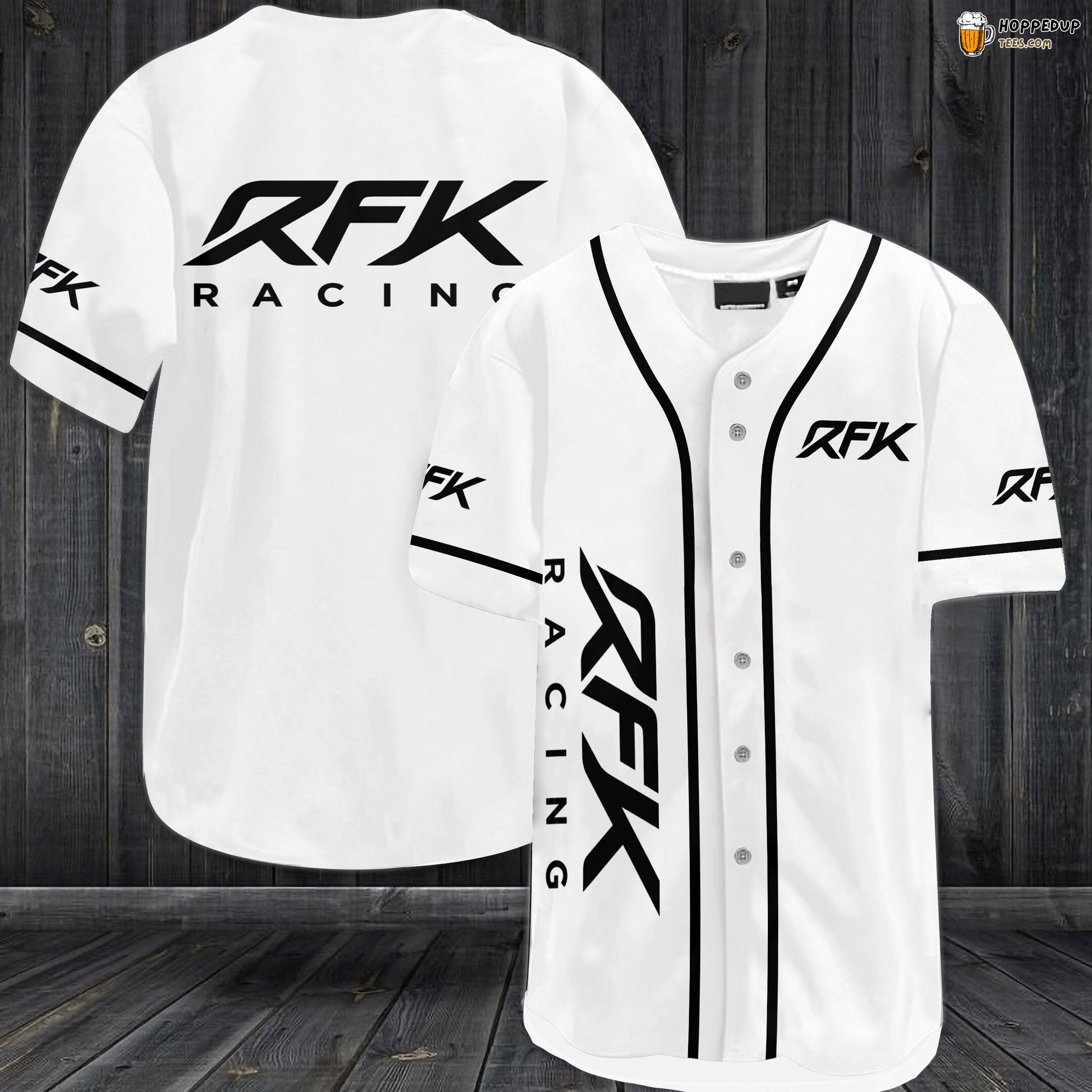Roush Fenway Racing Baseball Jersey White Unisex Jersey Shirt