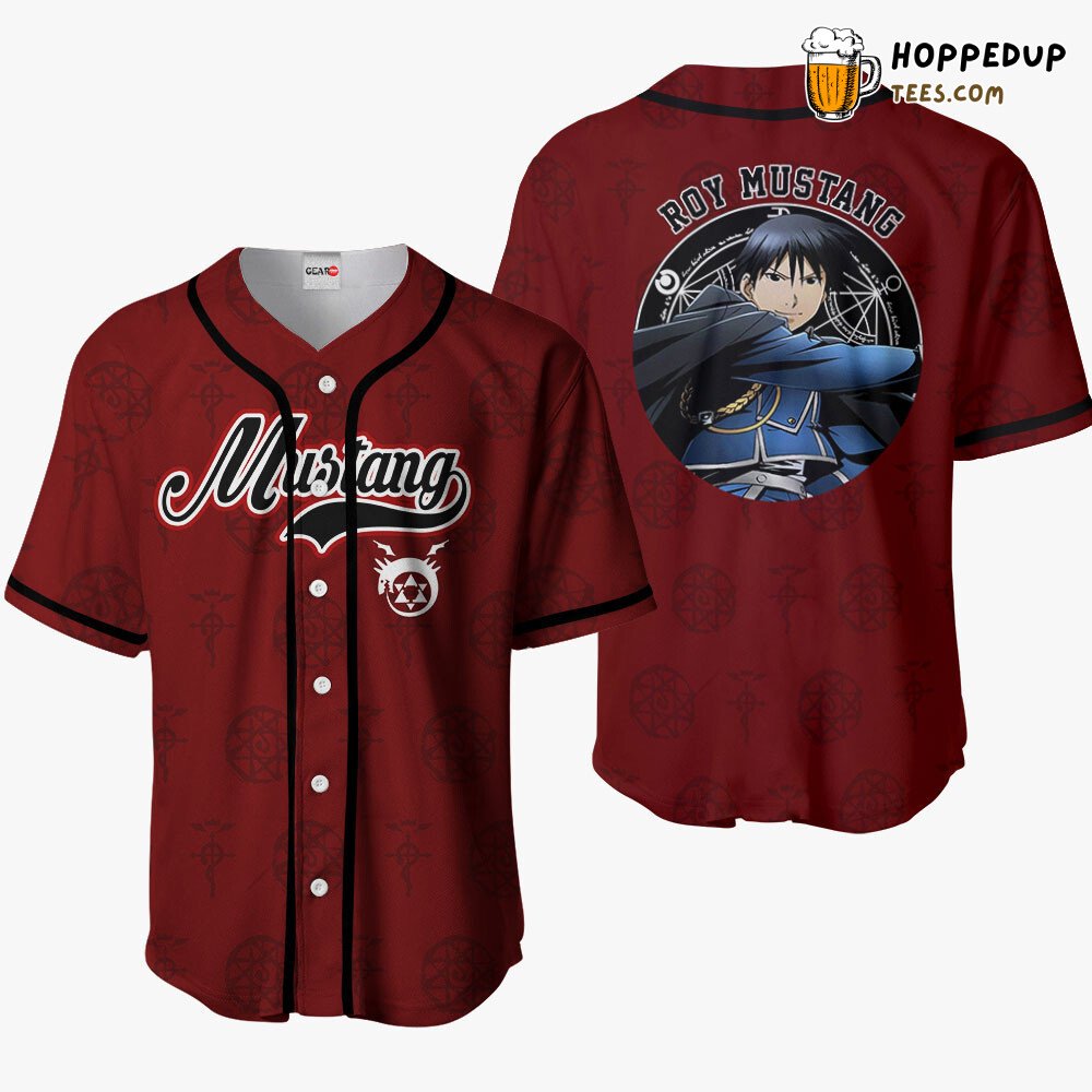 Roy Mustang Distinctive Anime Baseball Jersey Shirt Newest Edition