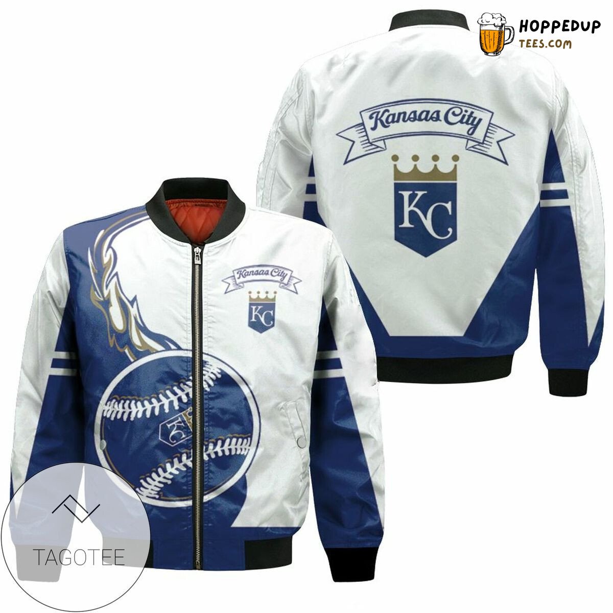 Royal Kansas City Royals MLB Enthusiasts Bomber Jacket Series