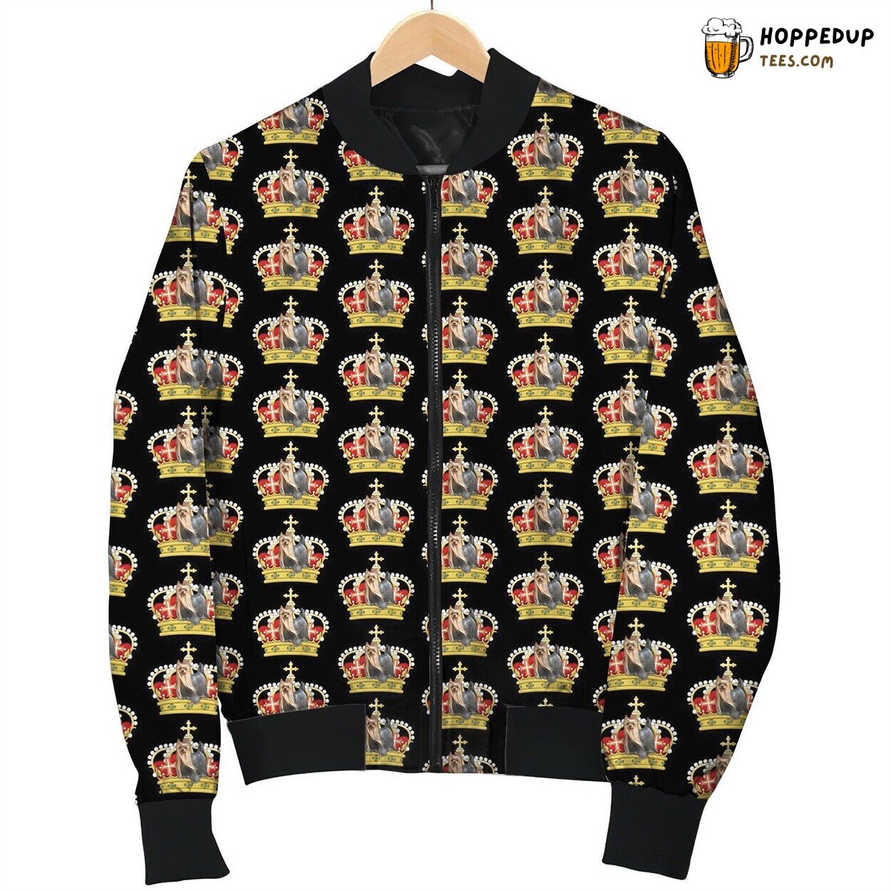 Royal King Jewelry Crown Bomber Jacket