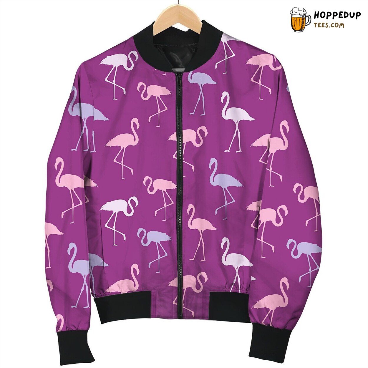 Royalty Free Tropical Birds Seamless Pattern Bomber Jacket