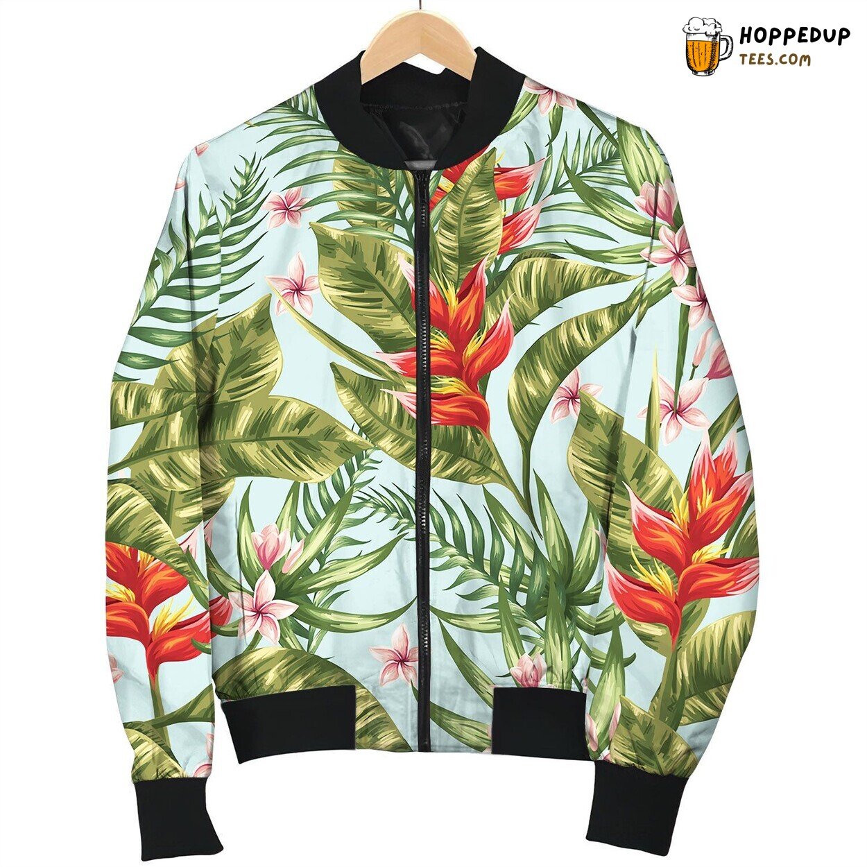 Royalty Free Tropical Pattern Sunny Bomber Jacket