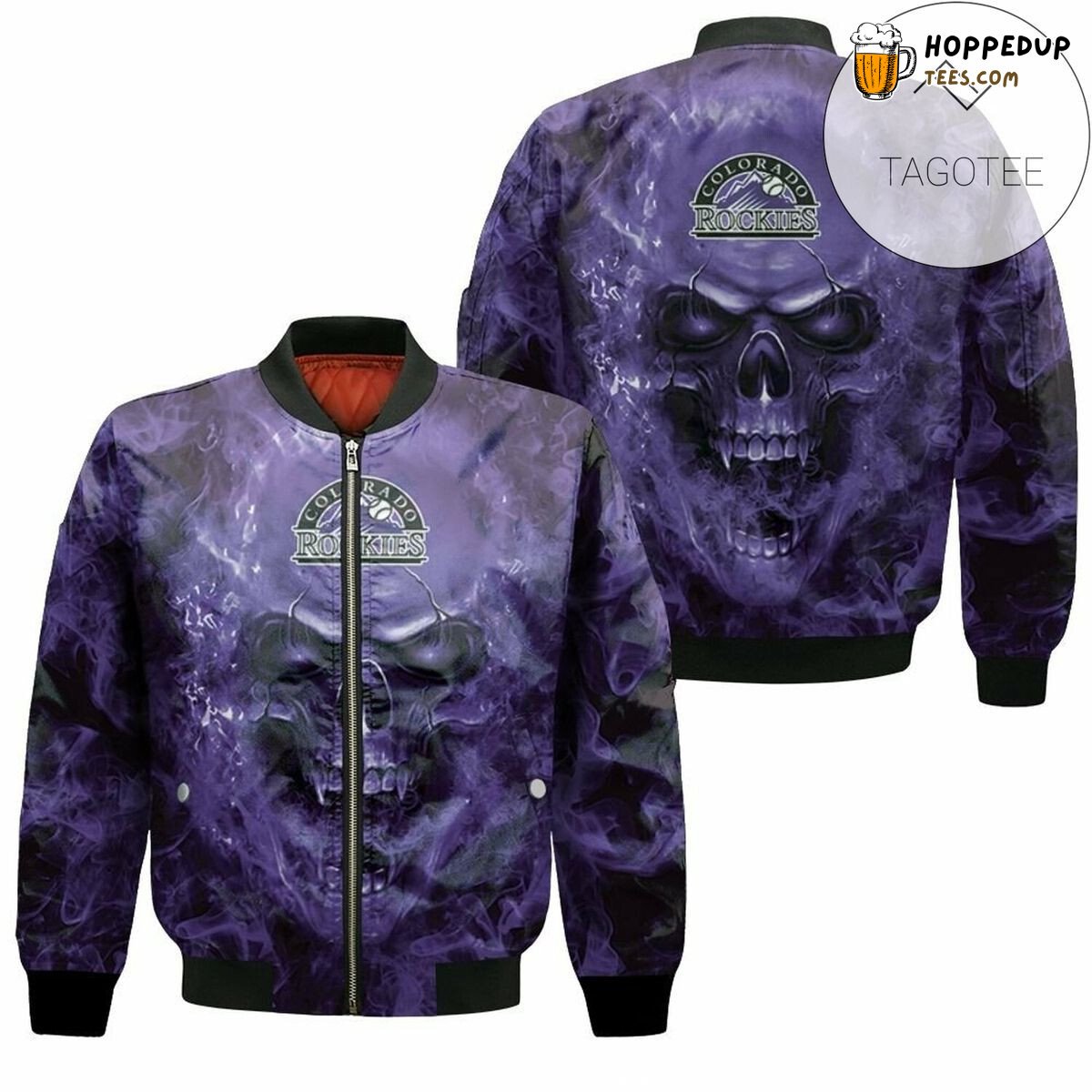 Rugged Colorado Rockies MLB Bomber Jacket with a Classic Touch