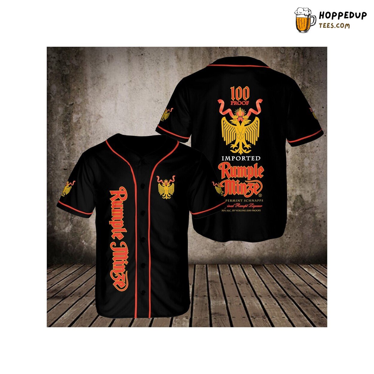 Rumple Minze Baseball Jersey Shirt Beer Lovers Vodka 3D Unisex Gift Family