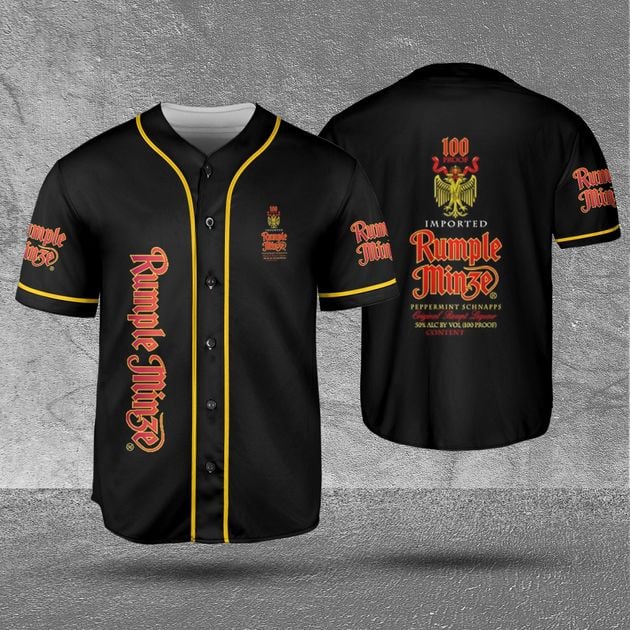Rumple Minze Black Baseball Jersey Shirt for Beer Lovers HU