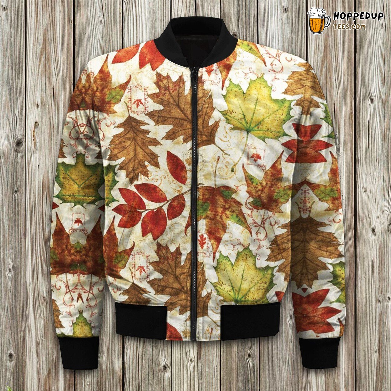 Russelliana Rest Floral Mint Green Bomber Jacket