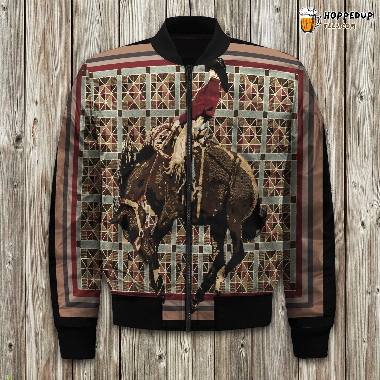 Rustic Cowboy Vibe Winter Bomber Jacket Superior Padded Warmth Quality