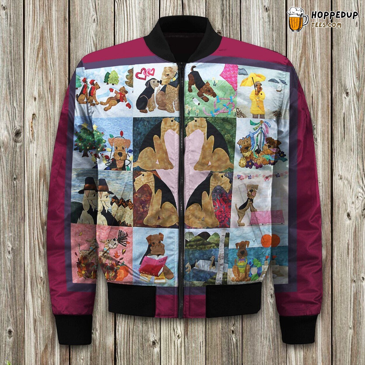 Sacred Christian Cross Art Winter Bomber Jacket Premium Padded Warmth Ensured