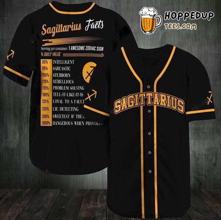 Sagittarius Awesome Zodiac Facts Baseball Tee Jersey Shirts 3D