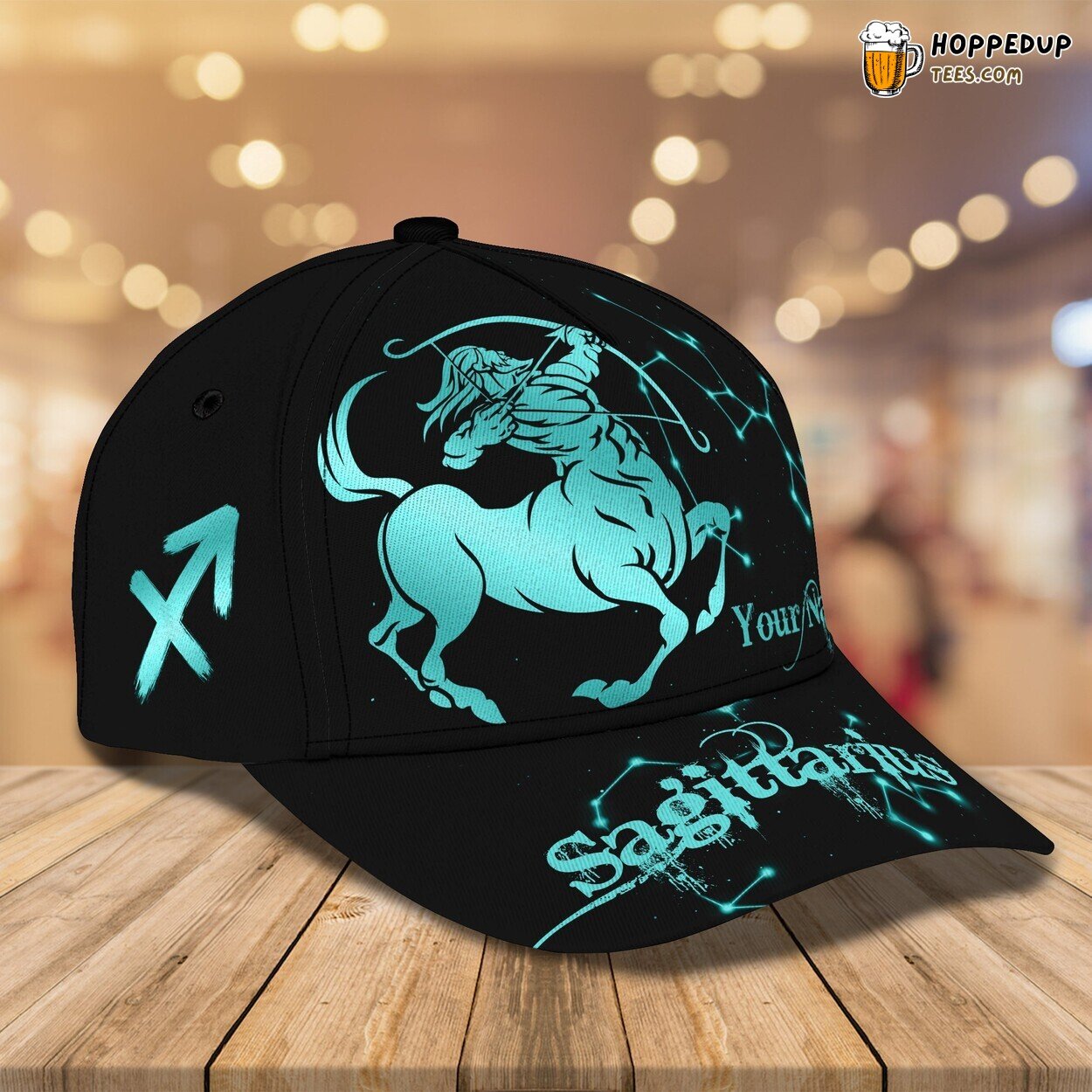 Sagittarius Theme 3D Classic Cap Personalized Name Unique Premium Design