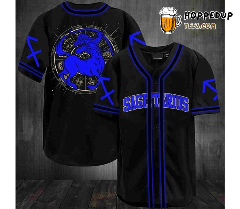 Sagittarius Zodiac Baseball Tee Jersey Shirt Printed 3D