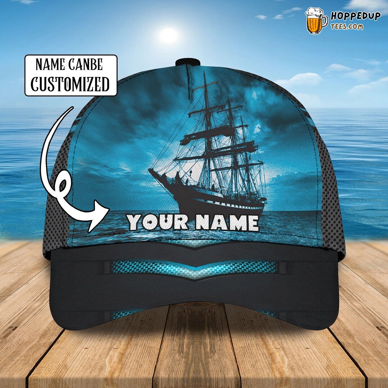 Sailing Classic 3D Cap Personalized Name Unique Premium Design Edition