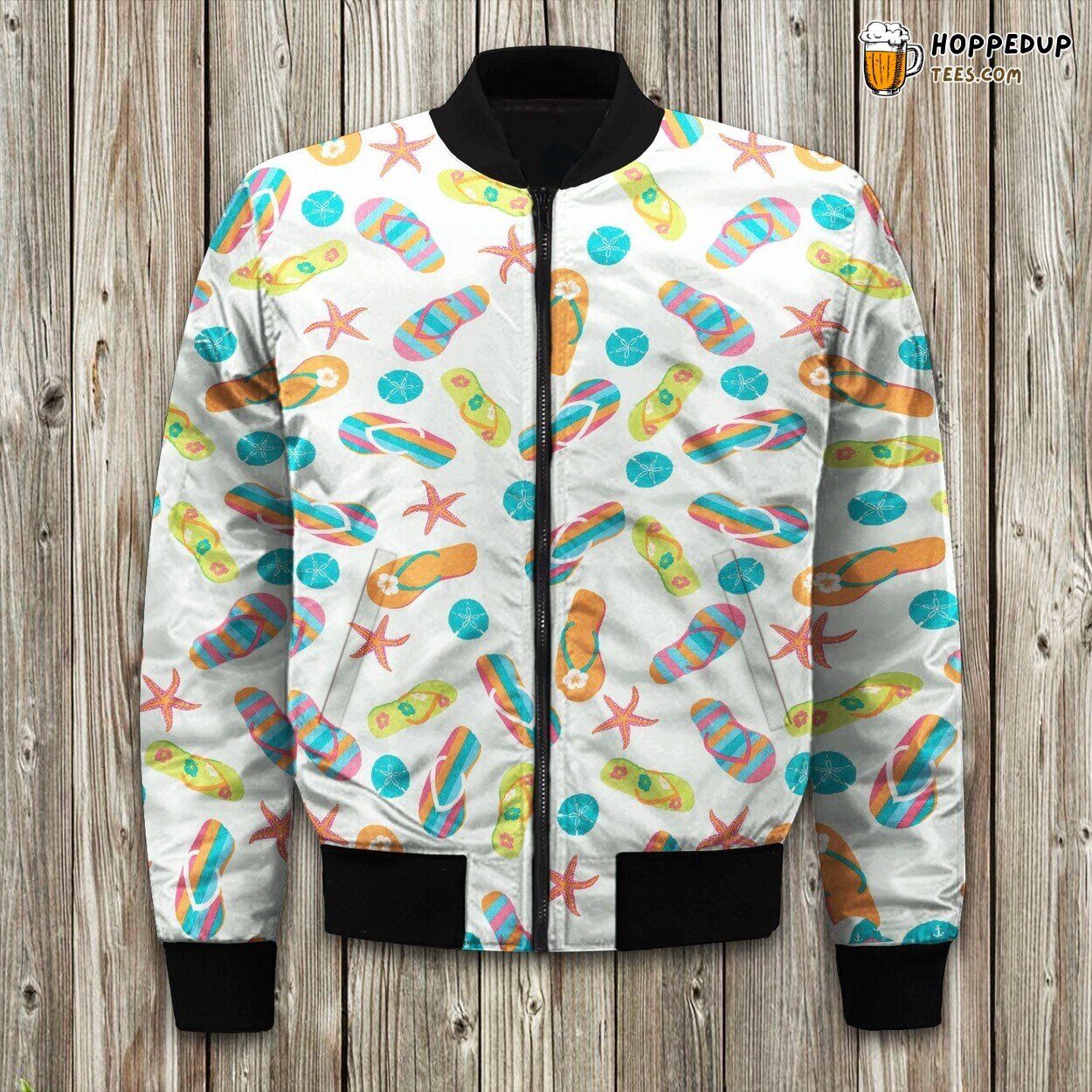 Sailing Nautical Design Winter Bomber Jacket Premium Lux Series