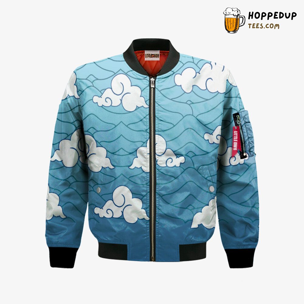 Sakonji Urokodaki Demon Slayer Pattern Unique Bomber Jacket Anime Design