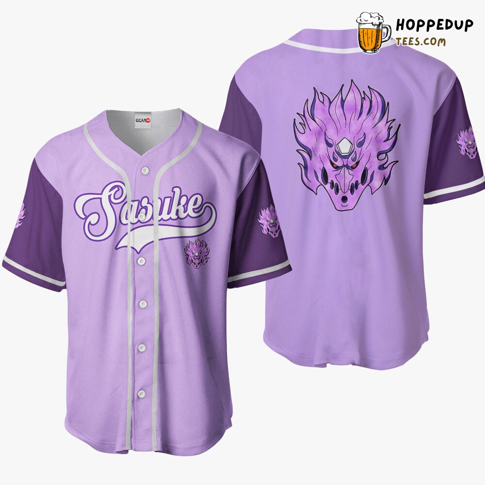 Sakuke Susanoo Distinctive Anime Symbol Baseball Jersey Unique Design